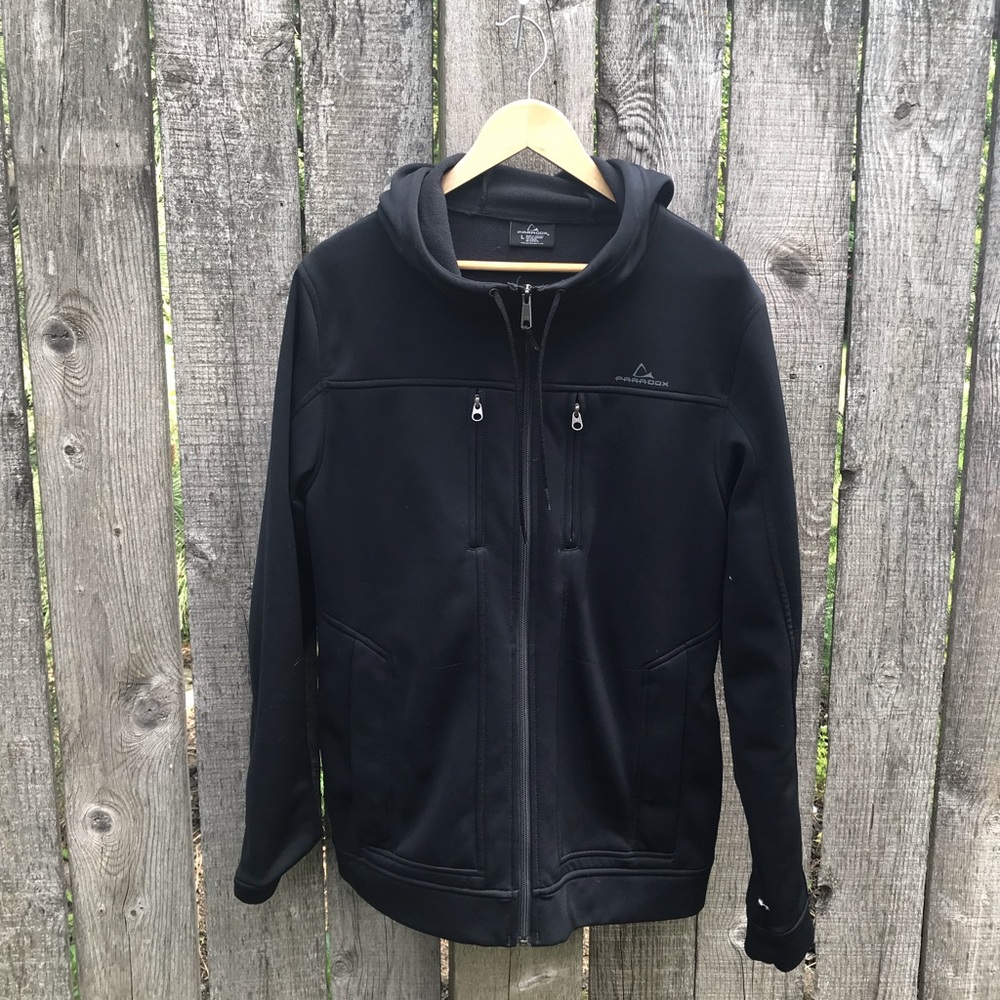 Paradox all black full-zip hoodie